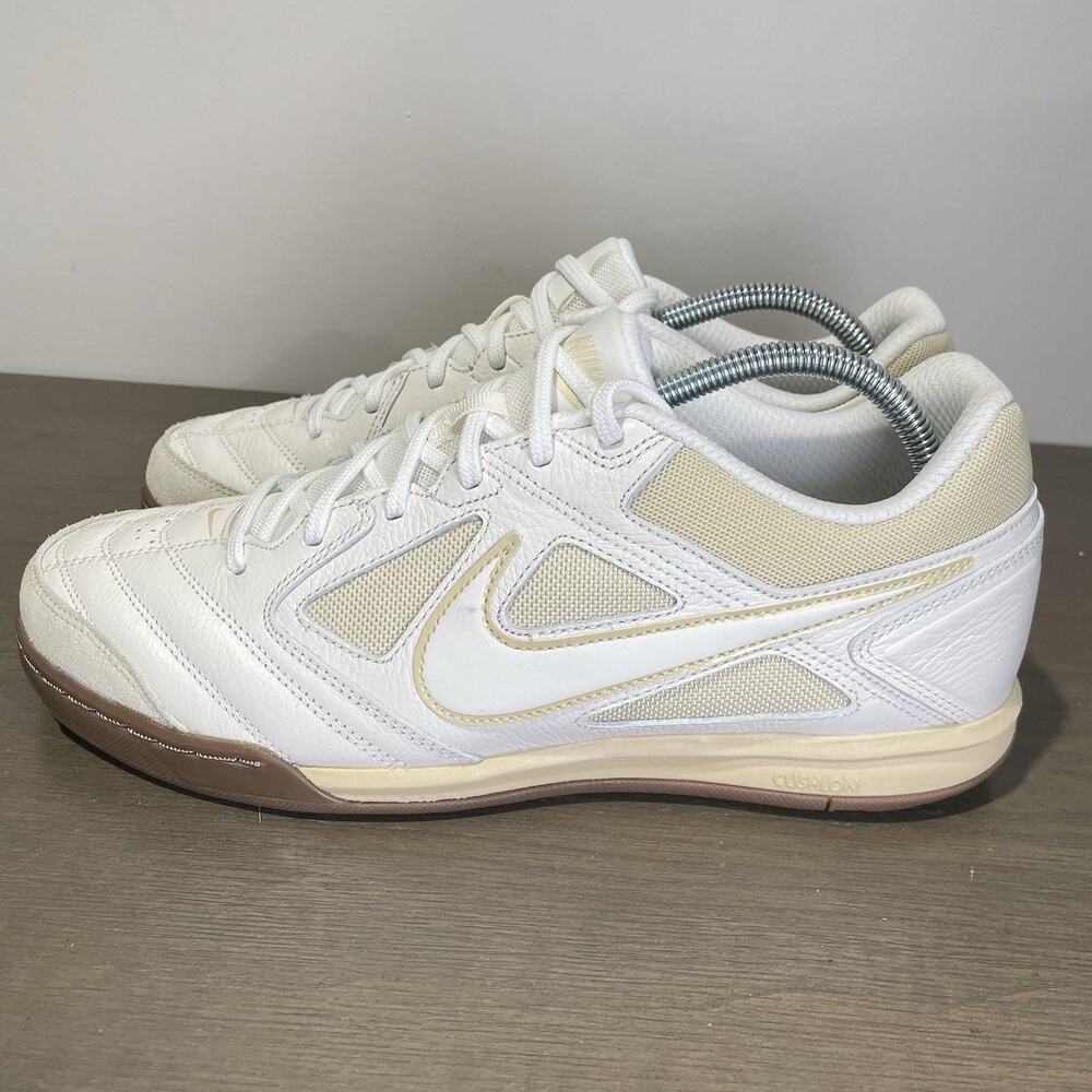 Nike Men Size 10 Shoes NEW FLAW Gato Gum Soft Cream White Light Khaki IB3082-133